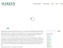 Tablet Screenshot of harkencapital.com